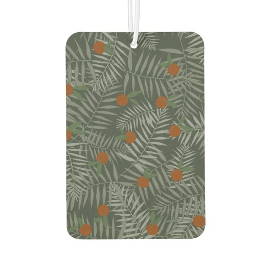 Palm Leaves & Oranges カーエアーフレッシュナー (裏面)