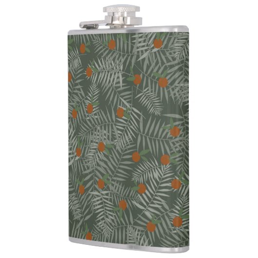 Palm Leaves & Oranges フラスク (左)