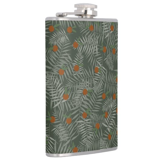 Palm Leaves & Oranges フラスク (右)