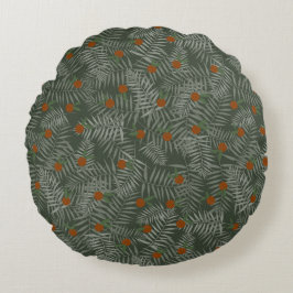 Palm Leaves & Oranges ラウンドクッション
