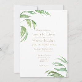 Palm Leaves Wedding Invitation 招待状