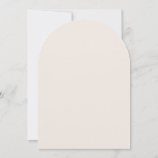 Palm Logo Elegant Arch Tropical Monogram Wedding 招待状 (裏面)