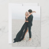 Palm Logo Tropical Monogram Wedding Save the Date セーブザデート (裏面)