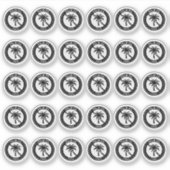 Palm Oil Free Wedding Place Card Mini Food Allergy シール (正面)