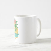 Palm Paradise Tropical Beach Mug コーヒーマグカップ (正面右)