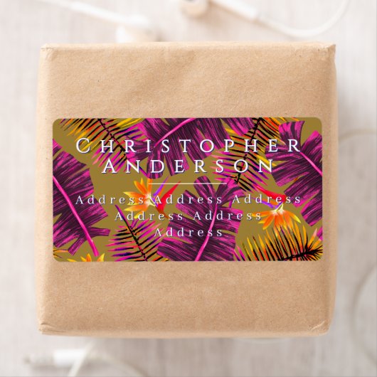 Palm Paradise Yellow Orange ラベル (インサイチュ)