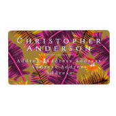 Palm Paradise Yellow Orange ラベル (正面)