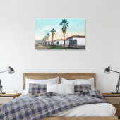 Palm RowCalistoga, CAのビュー キャンバスプリント (インサイチュ (寝室))