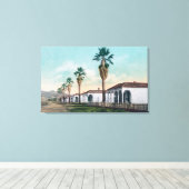 Palm RowCalistoga, CAのビュー キャンバスプリント (インサイチュ (ウッドフロア))