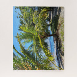 Palm-Shaded Path Along Amatique Bay ジグソーパズル