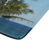 Palm Shore Reflections | 家族の名前と旅行の年 カッティングボード (角)