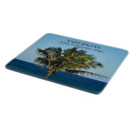 Palm Shore Reflections | 家族の名前と旅行の年 カッティングボード