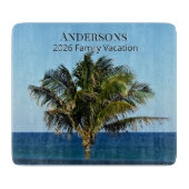 Palm Shore Reflections | Family Name & Trip Year カッティングボード (正面)