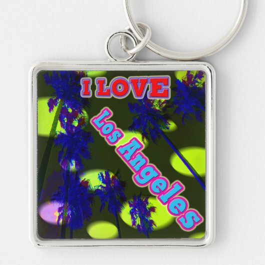 「Palm Sky: I LOVEロサンゼルス3」キーチェーン キーホルダー (正面)