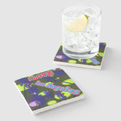 "Palm Sky: I LOVEロサンゼルス3"コースター ストーンコースター (横)