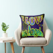 "Palm Sky: I LOVEロサンゼルス4"枕 クッション (椅子)