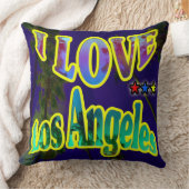 "Palm Sky: I LOVEロサンゼルス4"枕 クッション (ブランケット)