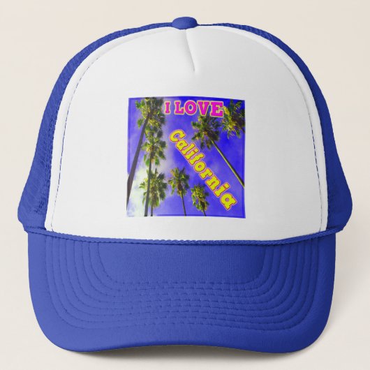 "Palm Sky: I LOVE California 1" ハット (正面)