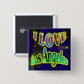 "Palm Sky: I LOVE Los Angeles 4" バッジ (正面&裏面)