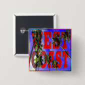 「Palm Sky: West Coast」ボタン 缶バッジ (正面&裏面)