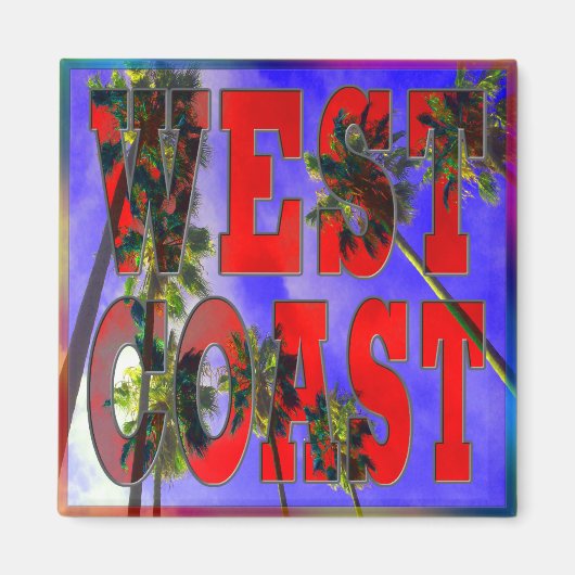 "Palm Sky: West Coast" マグネット (正面)