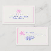 Palm, Social Club aesthetic, event planner  名刺 (正面/裏面)