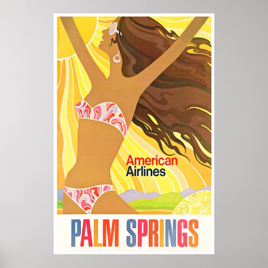 Palm Springs Art California Print American Travel ポスター (正面)
