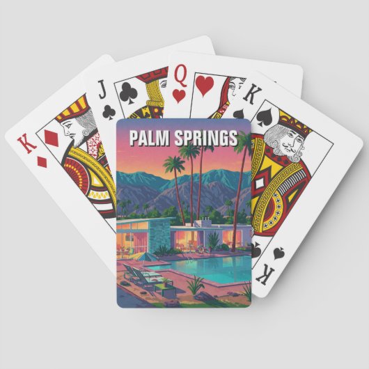Palm Springs California トランプ (裏面)
