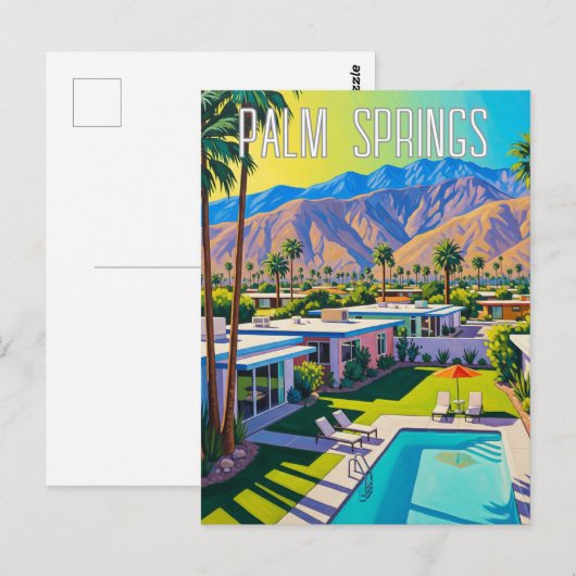 Palm Springs California ポストカード (正面/裏面)
