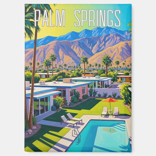 Palm Springs California マグネット (正面)