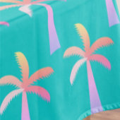  Palm Springs Caribbean Blue Tropical Palm Tree シャワーカーテン