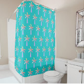  Palm Springs Caribbean Blue Tropical Palm Tree バスタオルセット