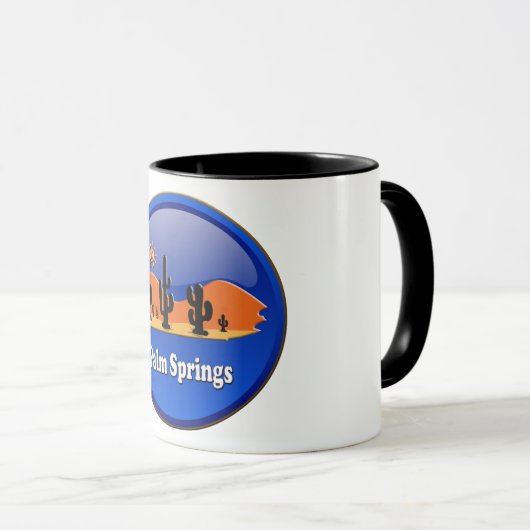 Palm Springs desert  mug マグカップ (正面右)