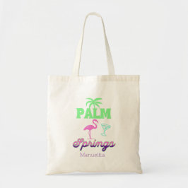 palm springs flamingo tropical bachelorette party トートバッグ