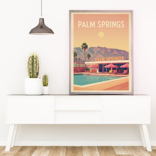 Palm Springs Pool Club – レトロデザートオアシス ポスター