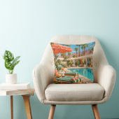 Palm Springs Poolside Retro Mid Century クッション (椅子)