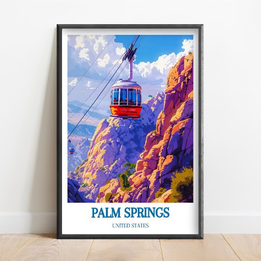 Palm Springs Print - Palm Springs Aerial Tramway ポスター