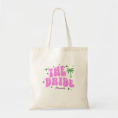 palm springs retro pink bride bachelorette party トートバッグ (正面)