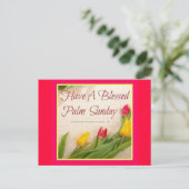 Palm sunday，花 ポストカード (スタンド正面)
