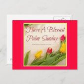 Palm sunday，花 ポストカード (正面/裏面)