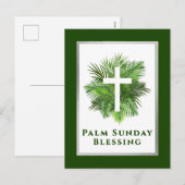 Palm Sunday Blessing Holy Week シーズンポストカード (正面/裏面)