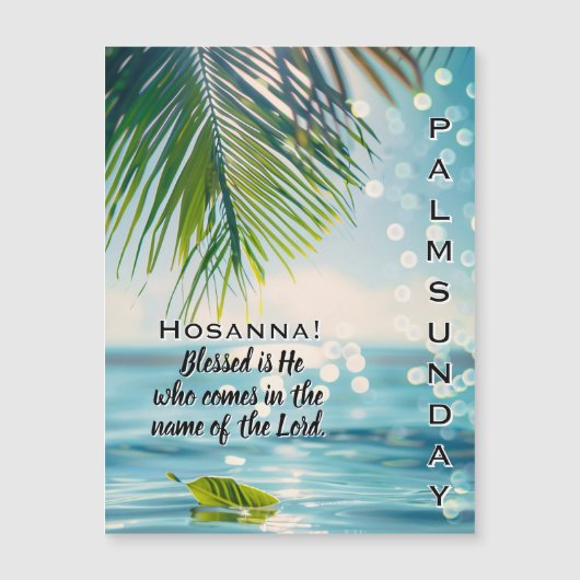 Palm Sunday Hosanna Scripture  (正面)