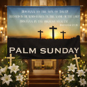 Palm Sunday Scripture at Sunrise 横断幕
