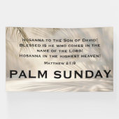 Palm Sunday Scripture with Soft Palm Shadows 横断幕 (横)
