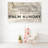 Palm Sunday Scripture with Soft Palm Shadows 横断幕 (インサイチュ)