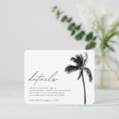 Palm Treeの結婚詳細エンクロージャカード エンクロージャーカード (スタンド正面)