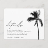 Palm Treeの結婚詳細エンクロージャカード エンクロージャーカード (正面)