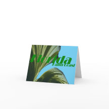 Palm Treeノート・カードの下