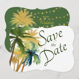 Palm Treeビーチ結婚式日付の保存 セーブザデート