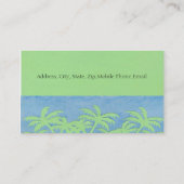 PALM TREEプロファイルカード 名刺 (裏面)